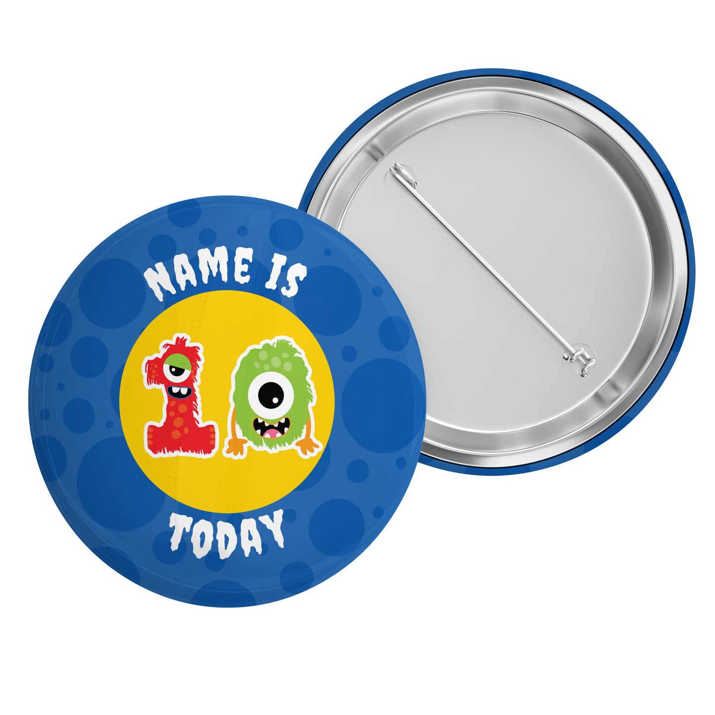4-10 Today Monster Name Badge