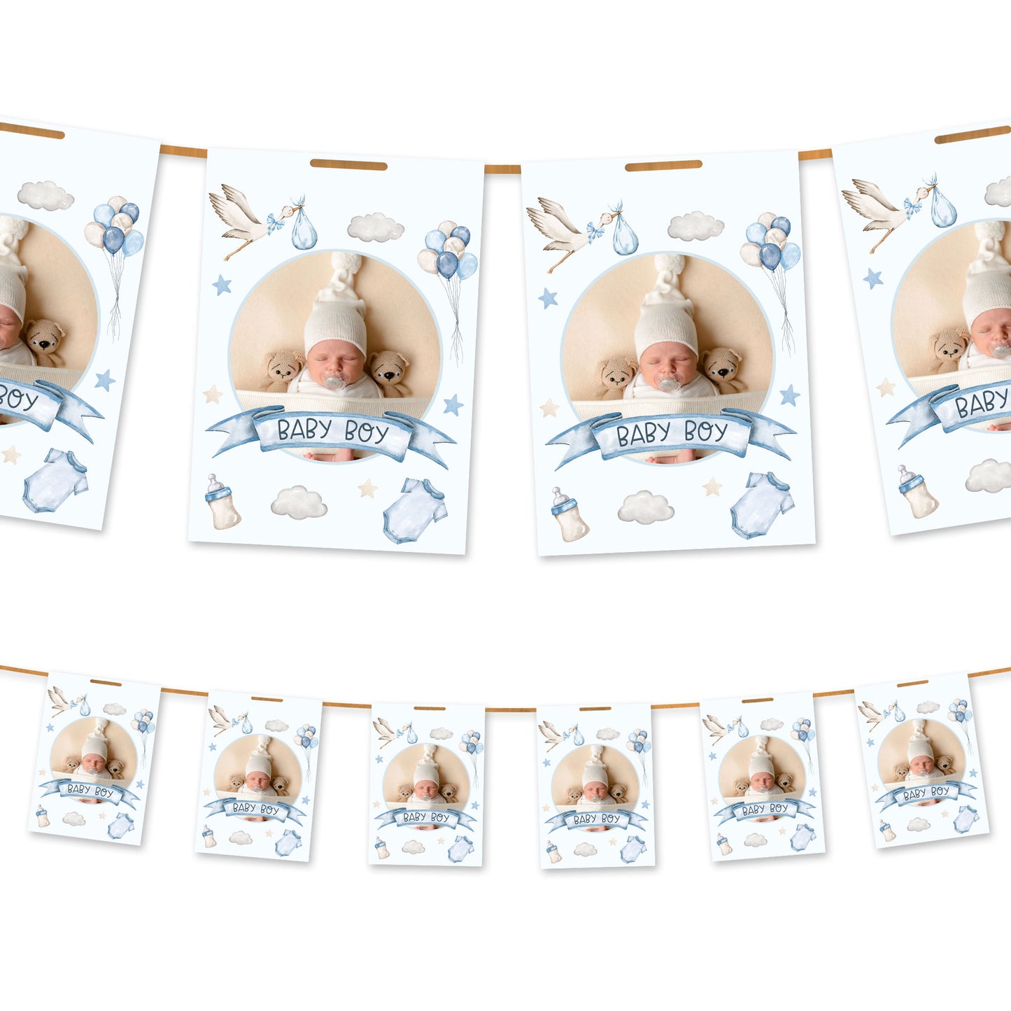 Baby-Foto-Wimpel