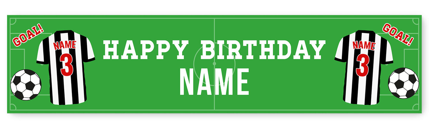Football Shirt Age and Name Banner