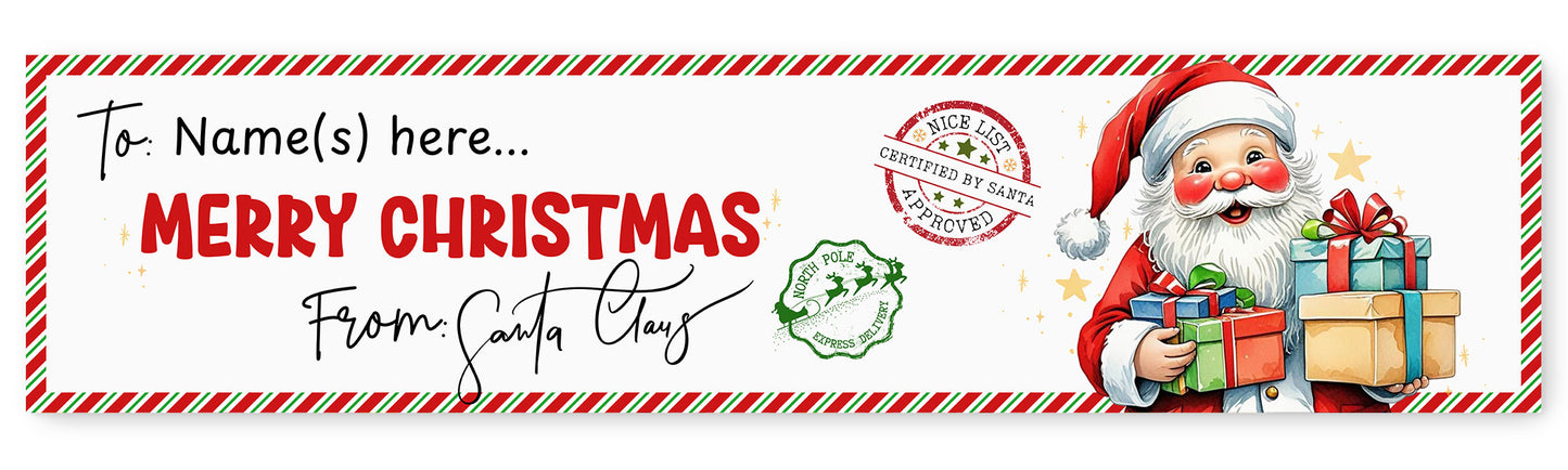 From Santa Name Banner