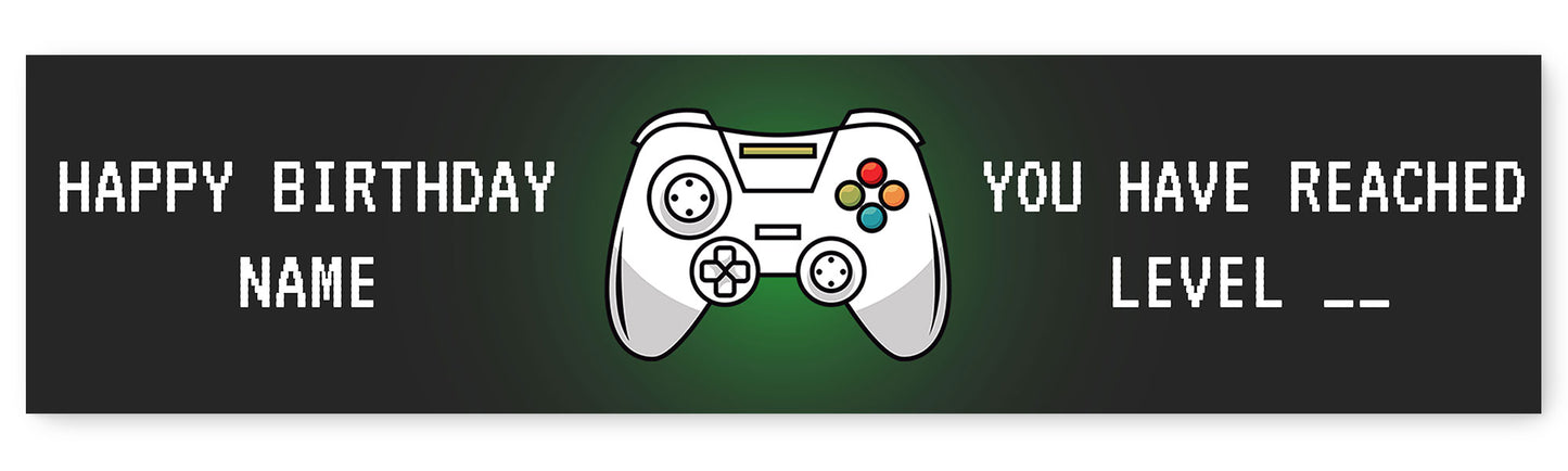 Gaming Level Up Name and Age Banner