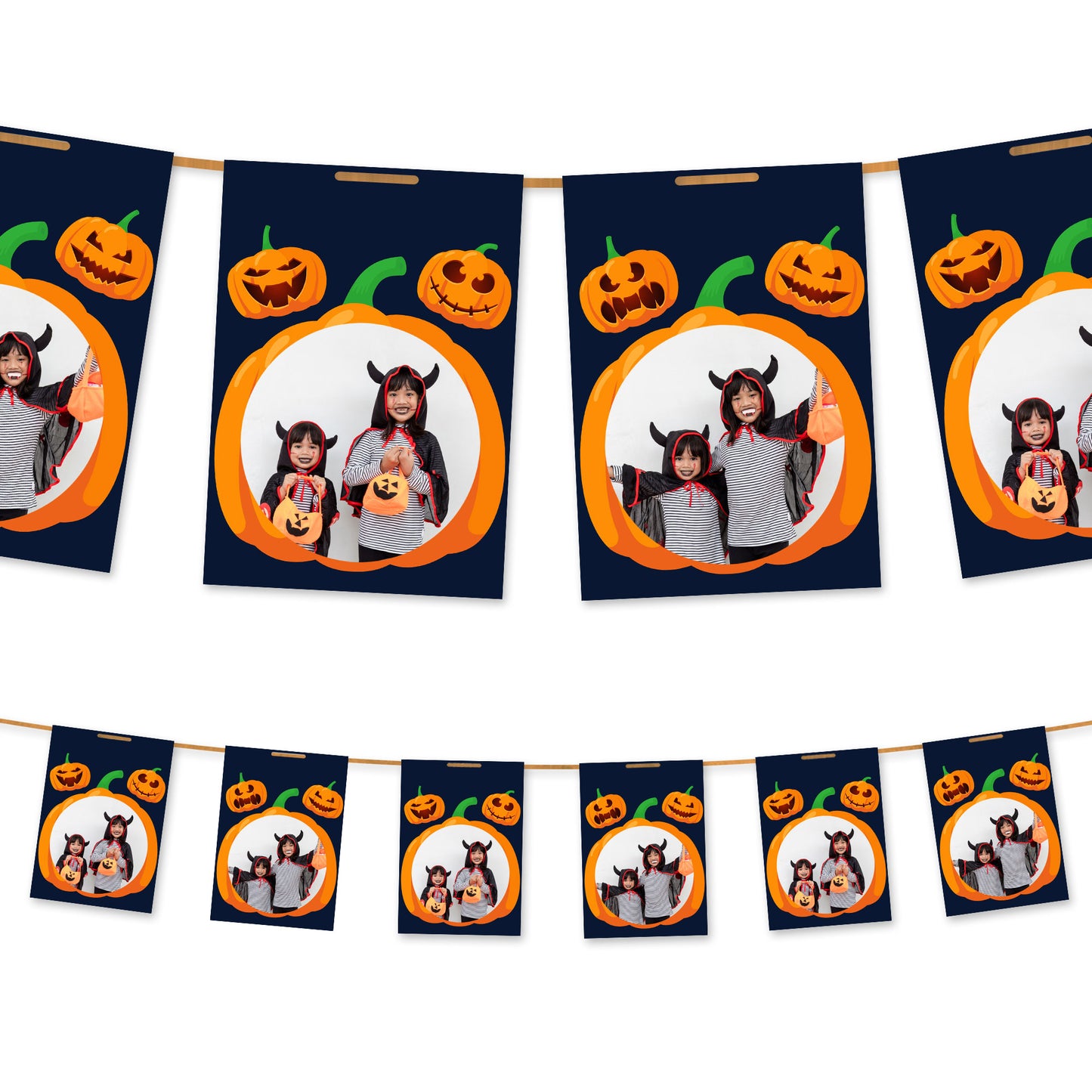 Halloween Pumpkins Photo Bunting
