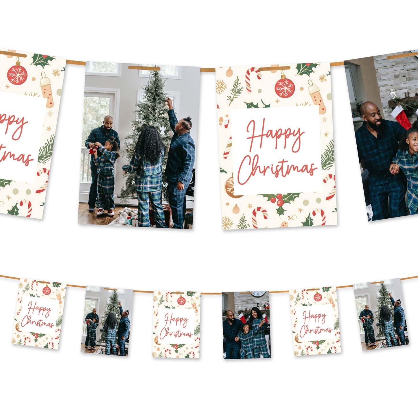 Happy Christmas Photo Bunting