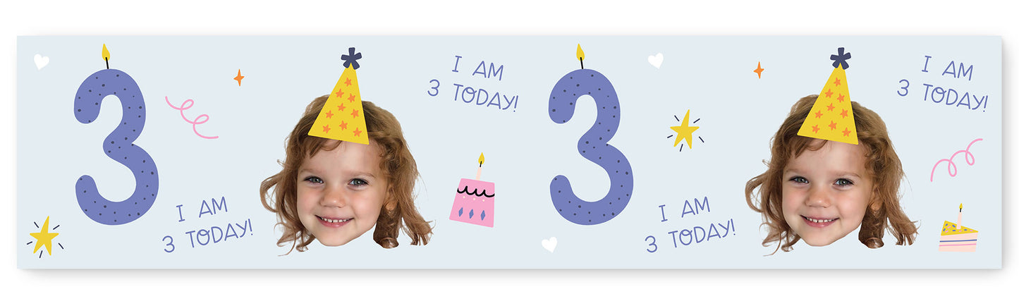 I am 1-10 Today Photo/Age Birthday Banner