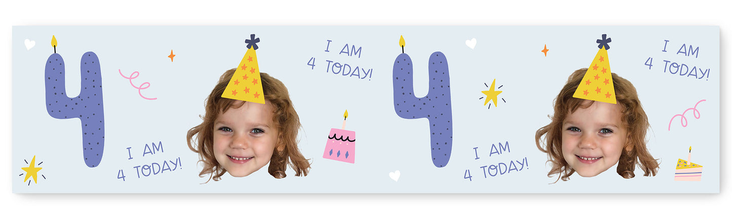 I am 1-10 Today Photo/Age Birthday Banner