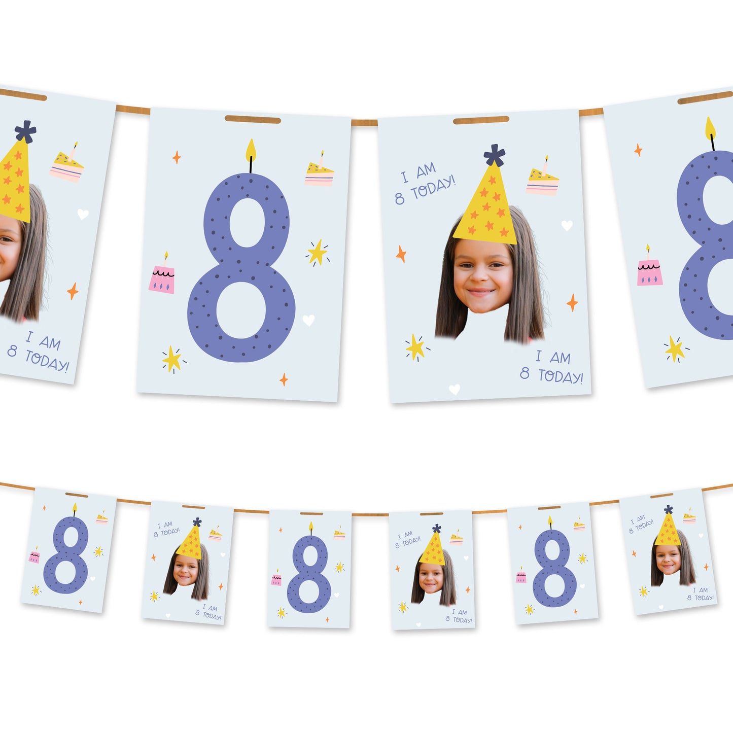 I am 1-10 Today Photo/Age Birthday Bunting