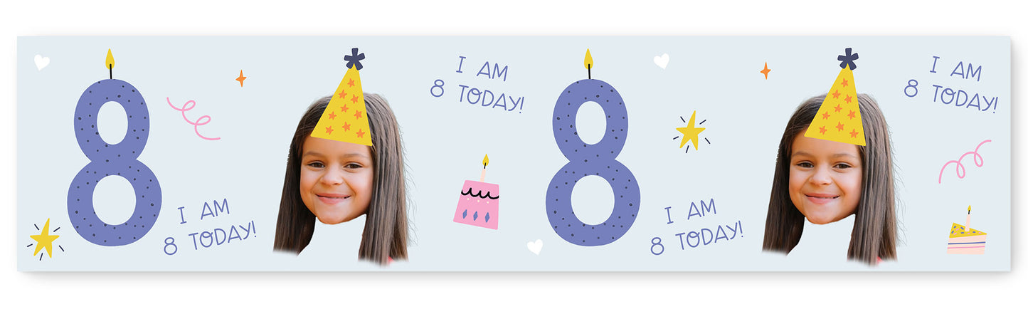 I am 1-10 Today Photo/Age Birthday Banner