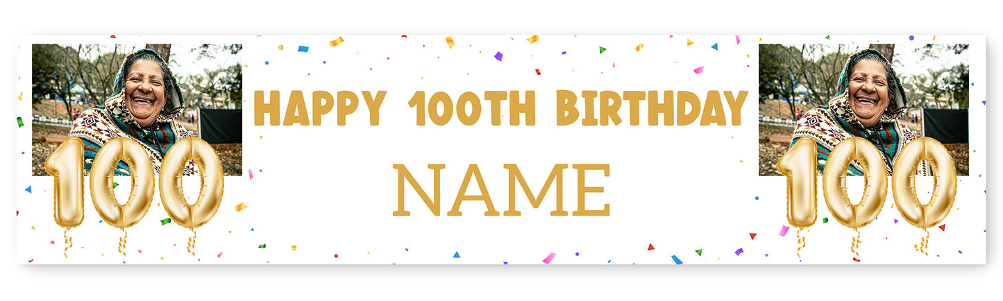 Milestone Age Photo and Name Banner