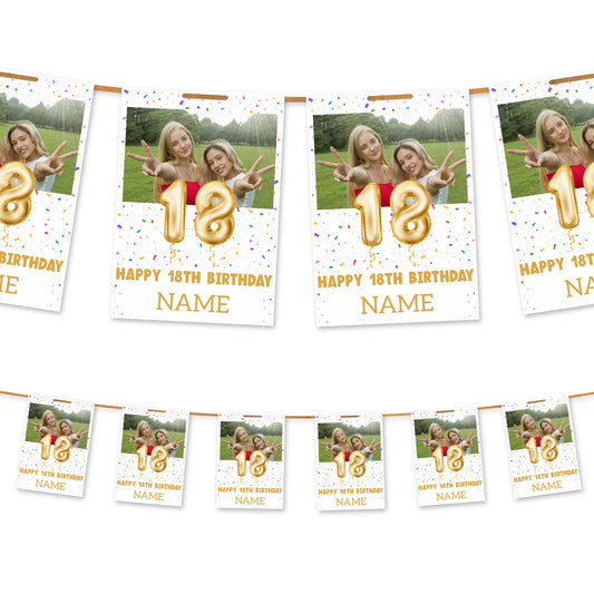 Milestone Age Photo and Name Bunting