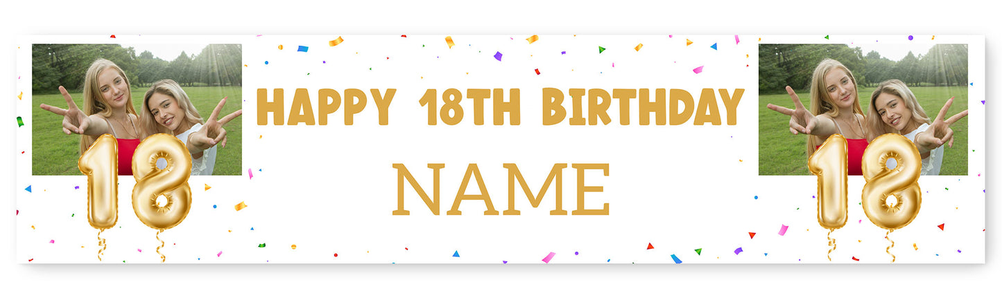 Milestone Age Photo and Name Banner
