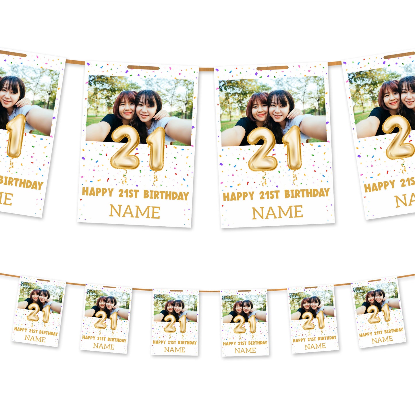 Milestone Age Photo and Name Bunting