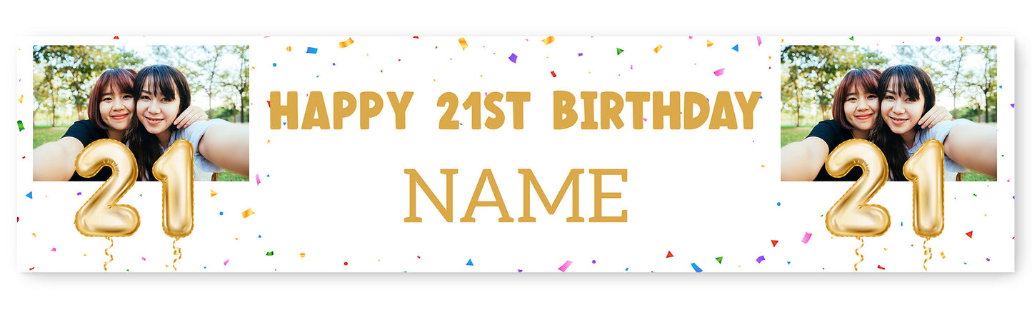 Milestone Age Photo and Name Banner