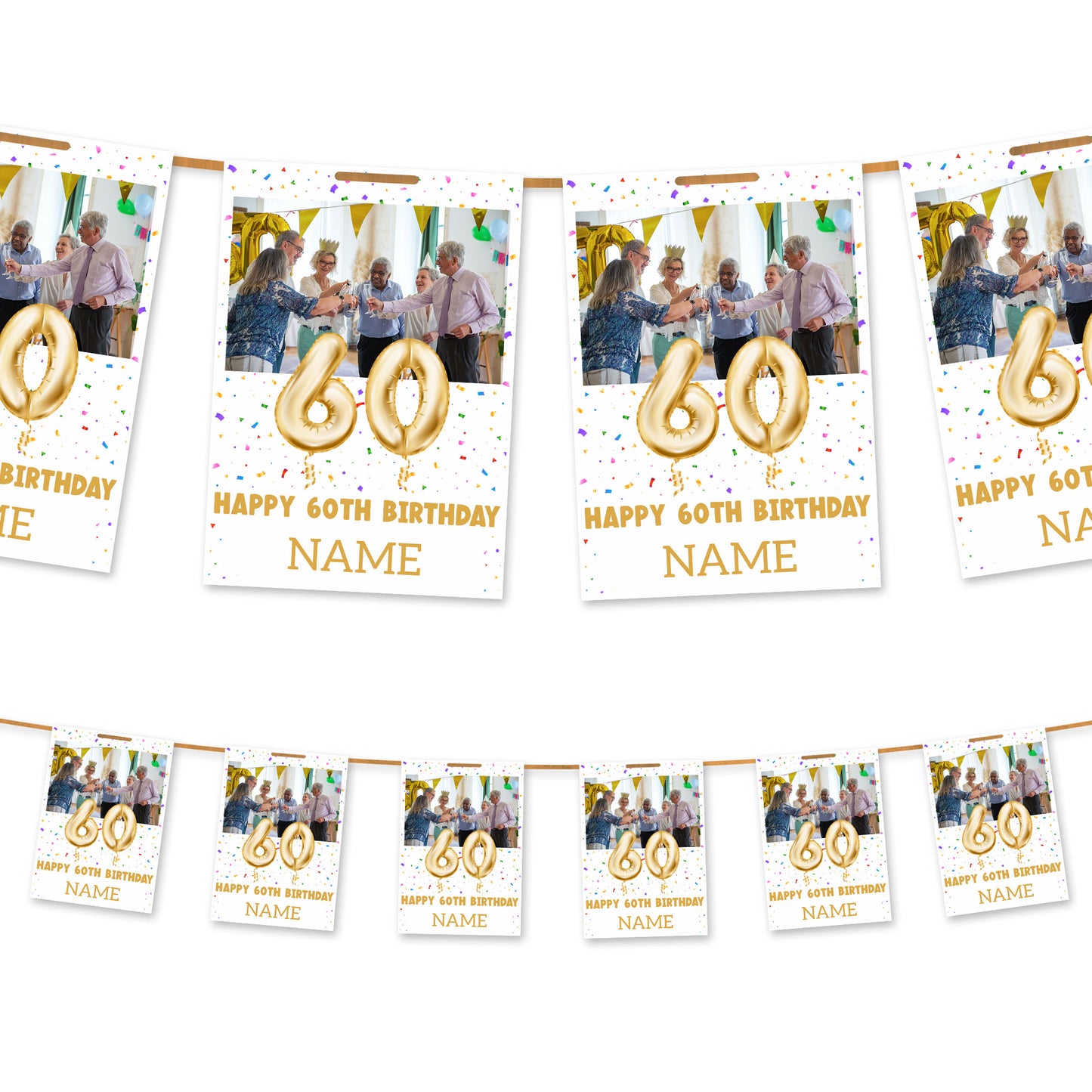 Milestone Age Photo and Name Bunting