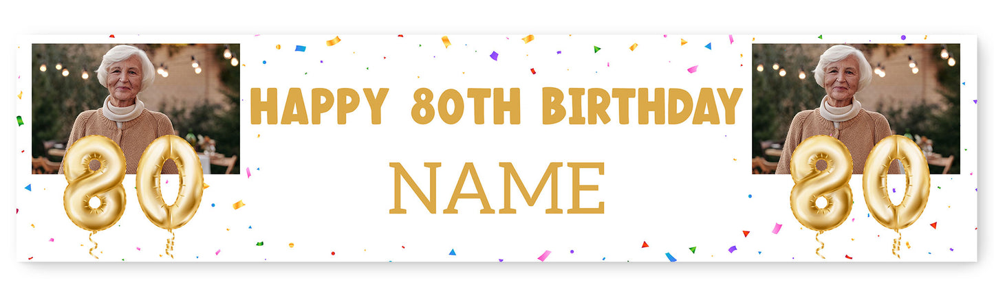 Milestone Age Photo and Name Banner