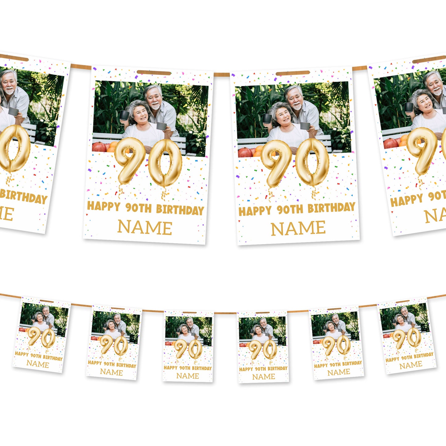 Milestone Age Photo and Name Bunting