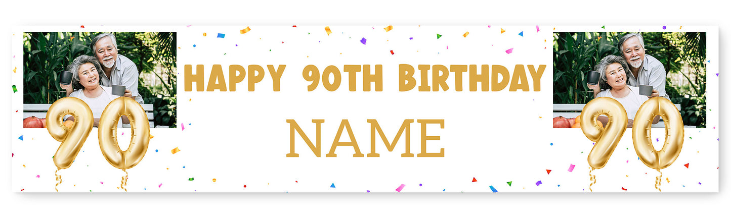Milestone Age Photo and Name Banner