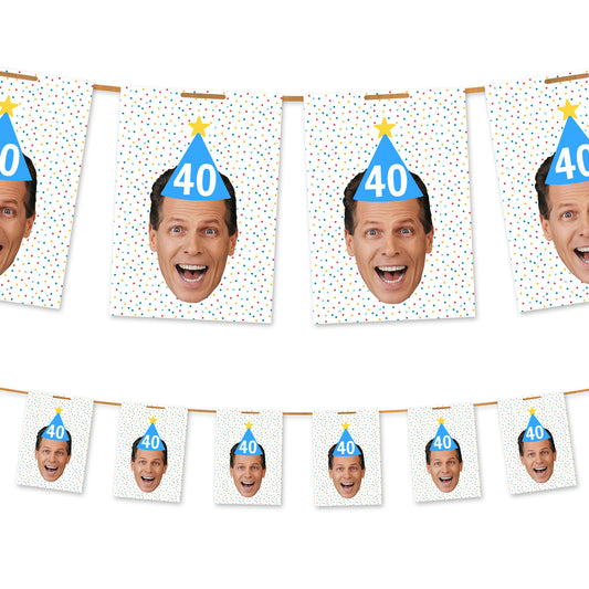 Party Hat Age and Photo Bunting