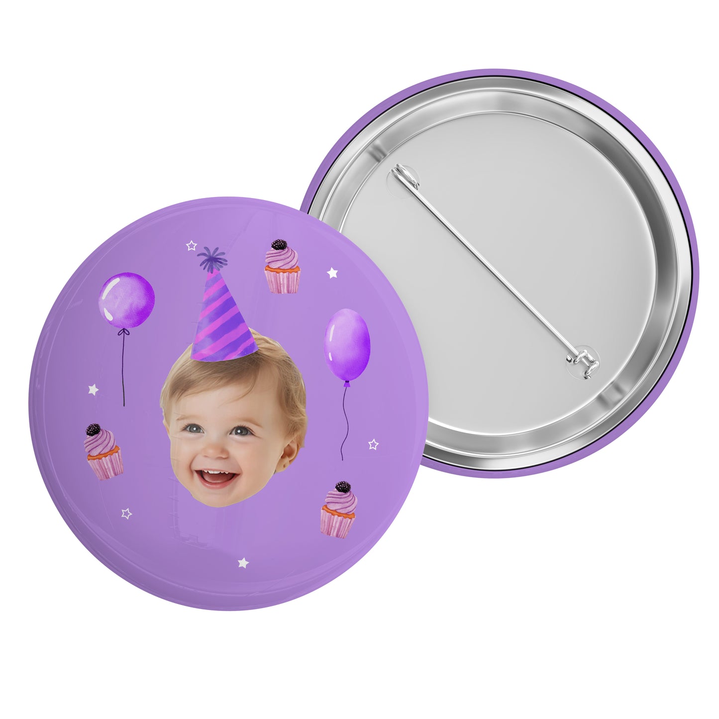 Birthday Party Hat Photo Badge