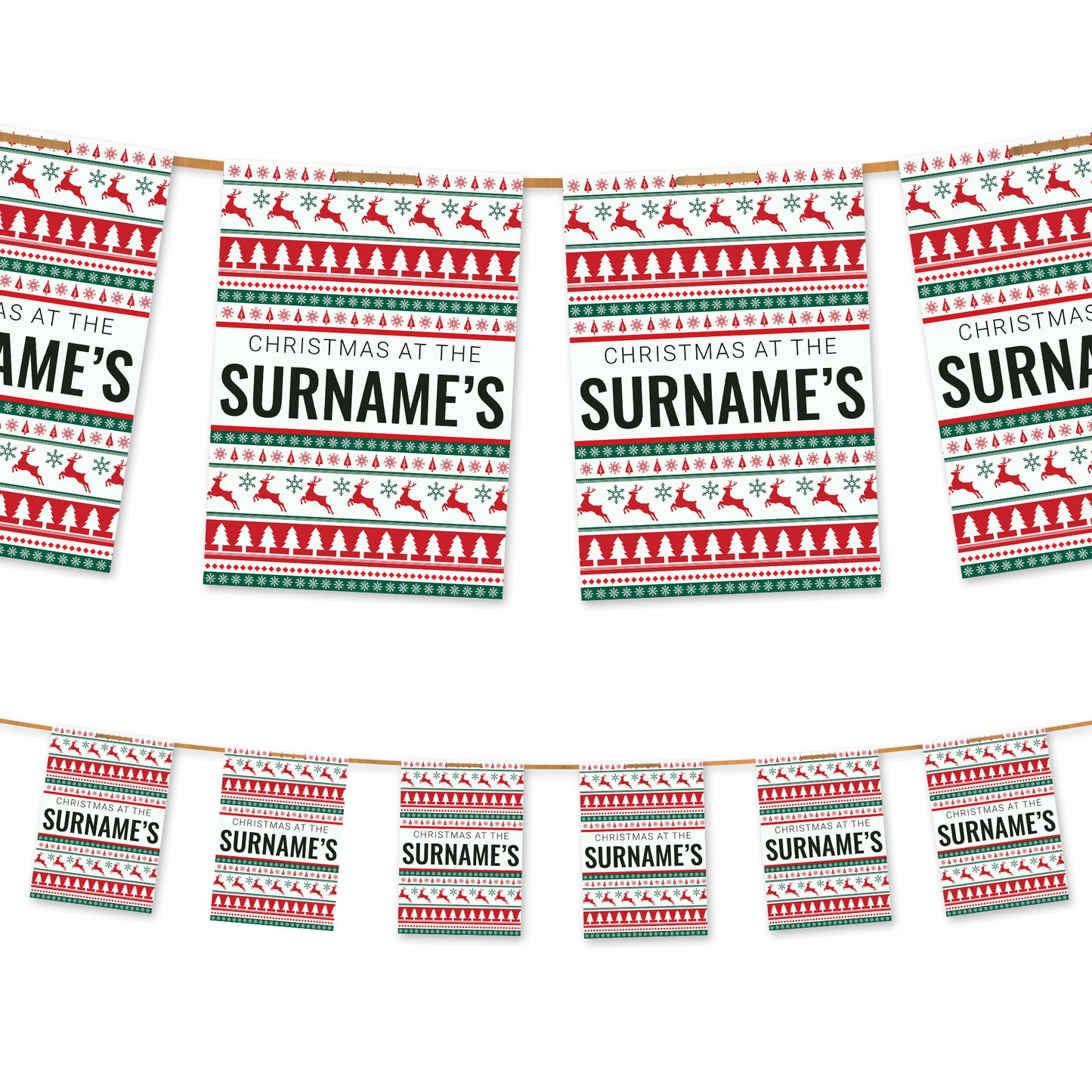 Traditional Christmas at the Surname's Bunting