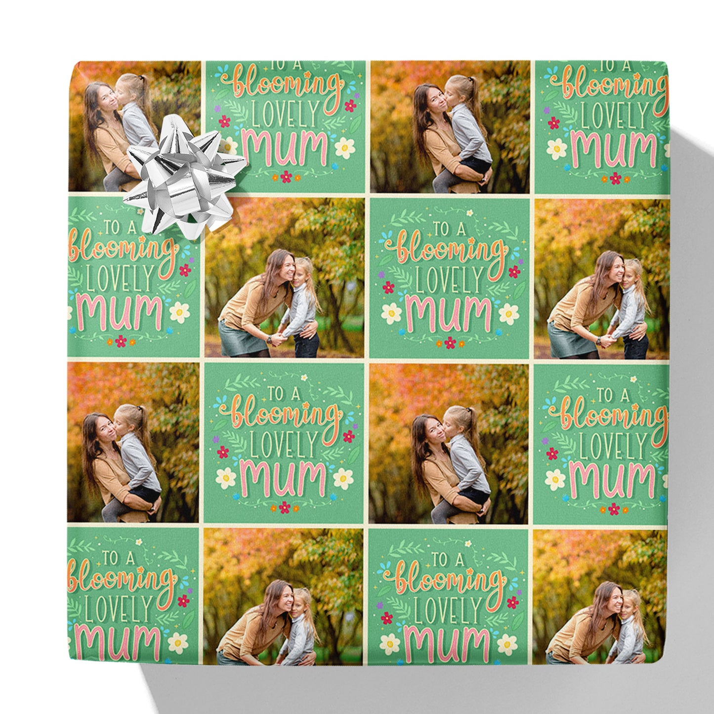 Blooming Lovely Mum Photo Gift Wrap