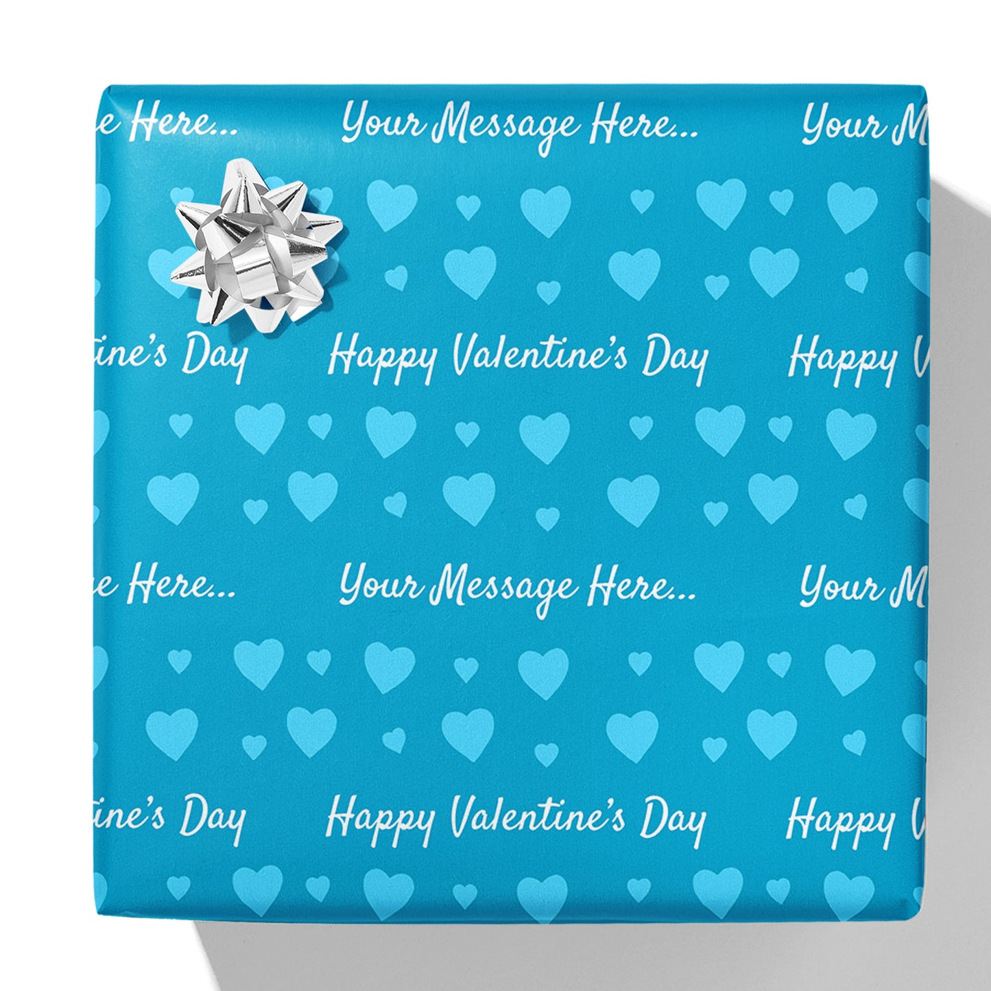 Geschenkpapier mit Herzen zum Valentinstag