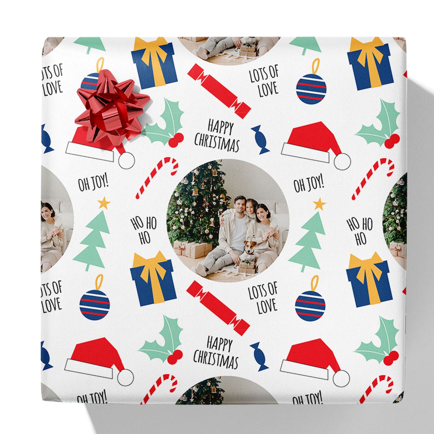 Christmas Theme Photo Gift Wrap