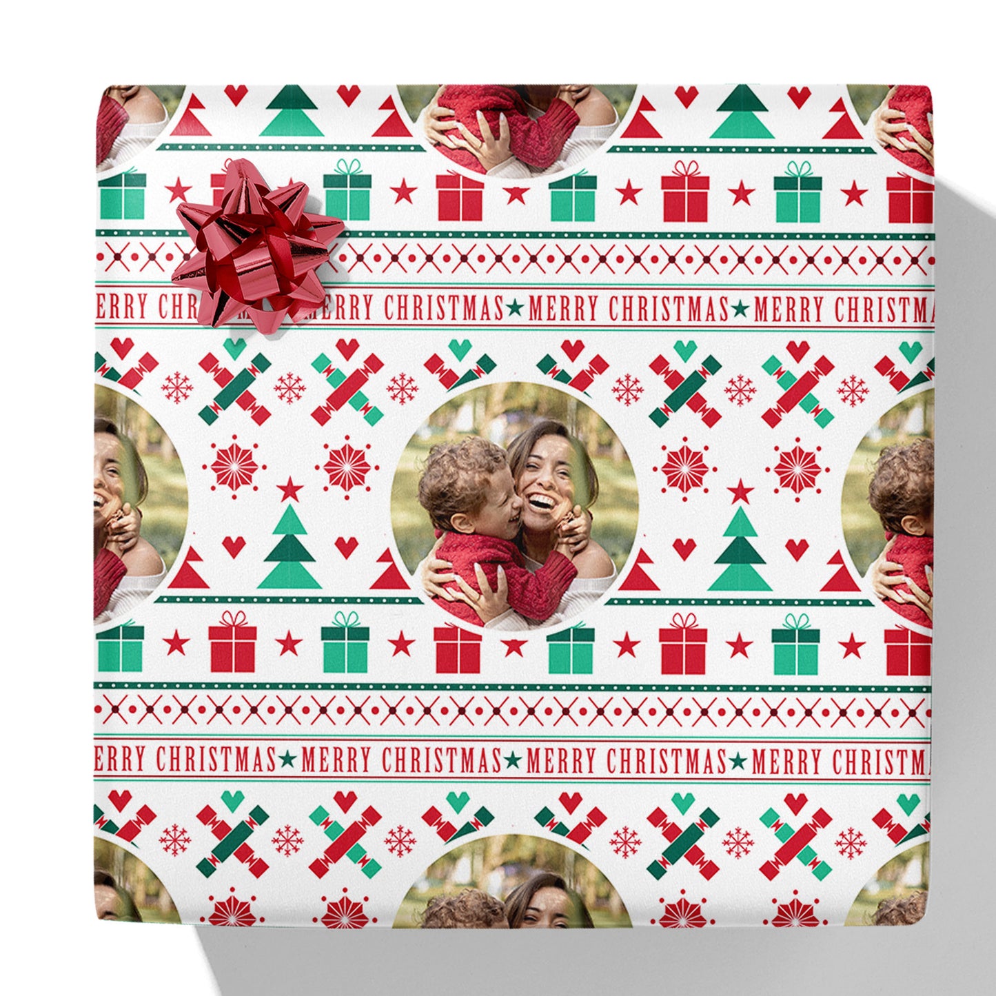 Fair-Isle-Foto-Geschenkpapier