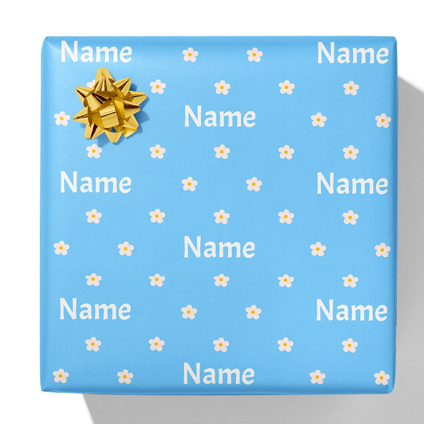 Floral Name Gift Wrap