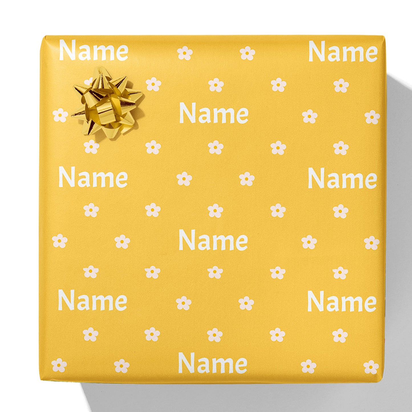 Floral Name Gift Wrap