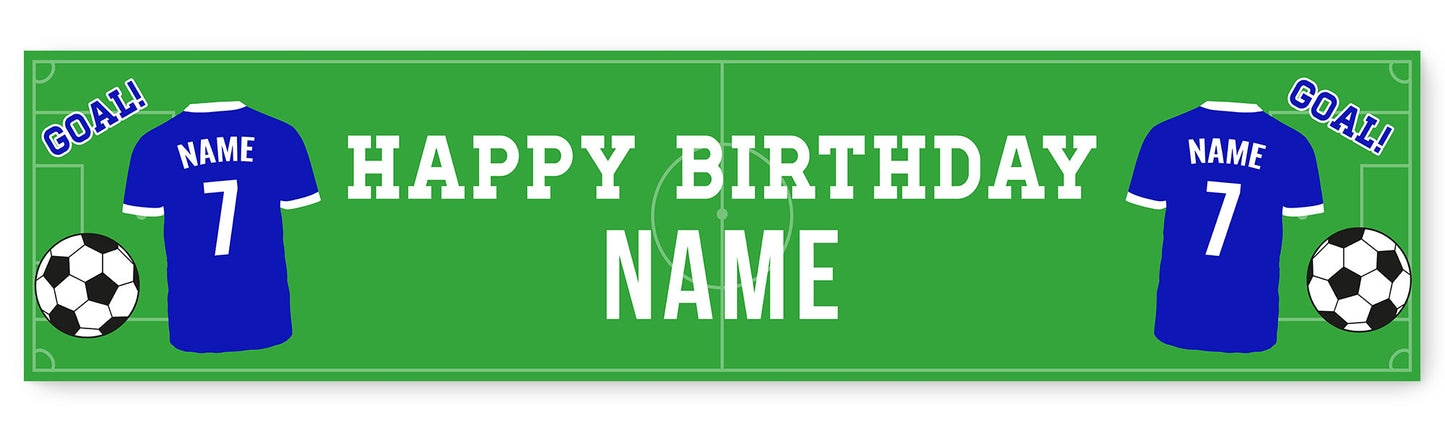 Football Shirt Age and Name Banner