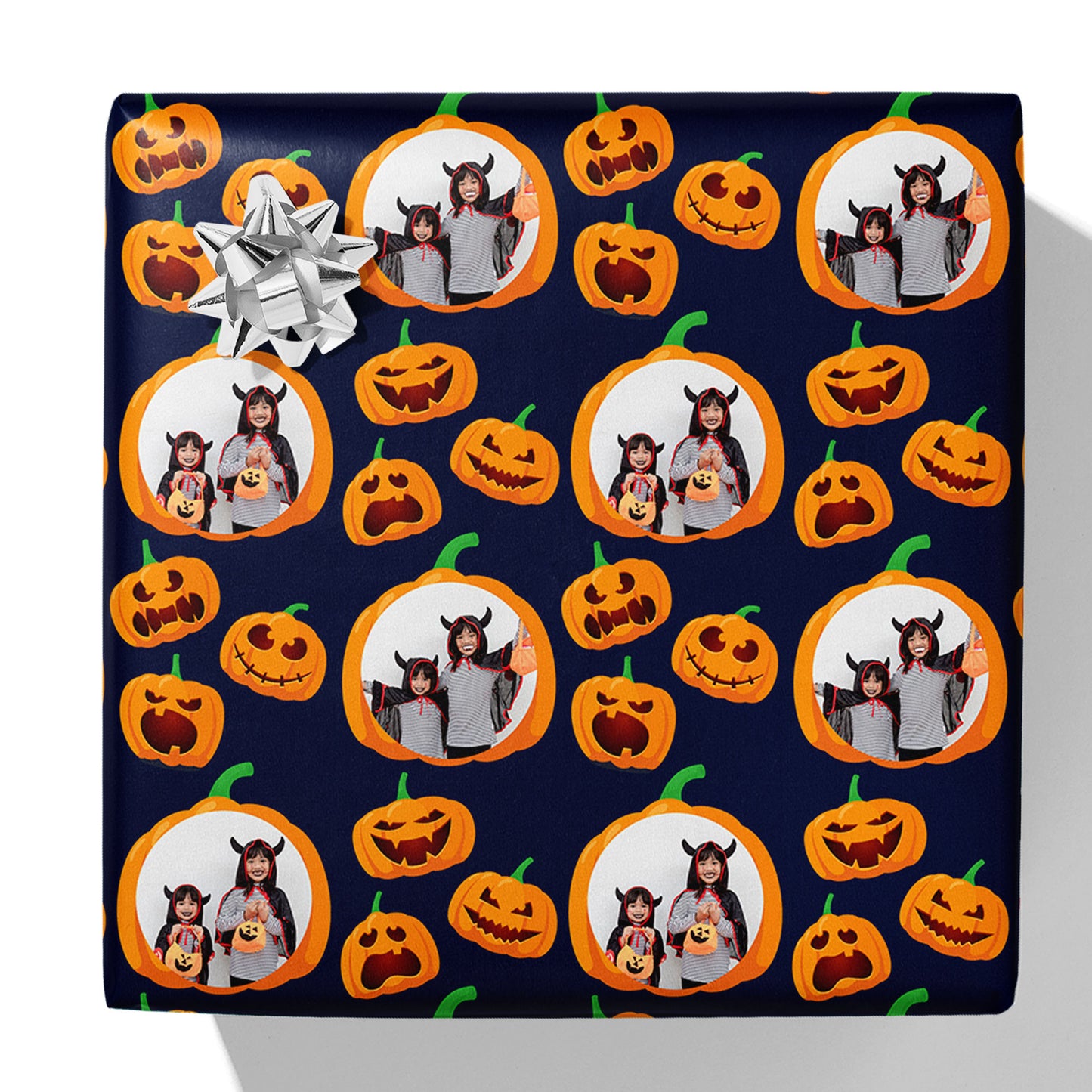 Halloween Pumpkins Photo Gift Wrap