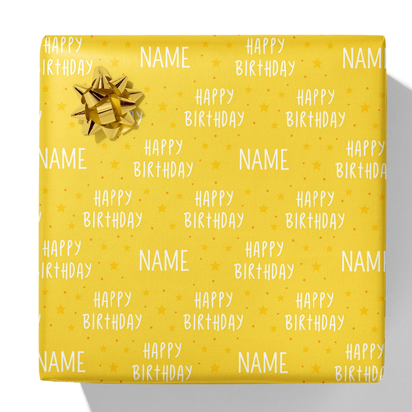 Happy Birthday Name Gift Wrap