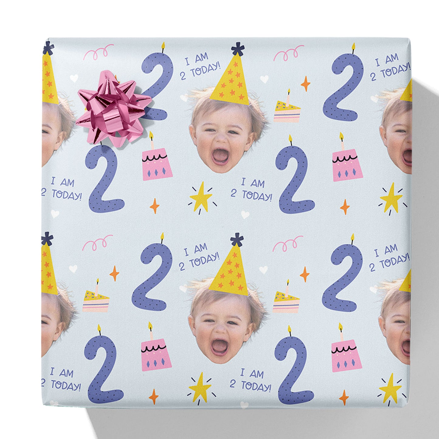I am 1-10 Today Photo/Age Birthday Gift Wrap