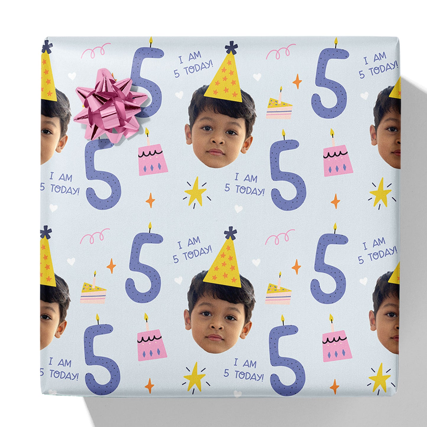 I am 1-10 Today Photo/Age Birthday Gift Wrap