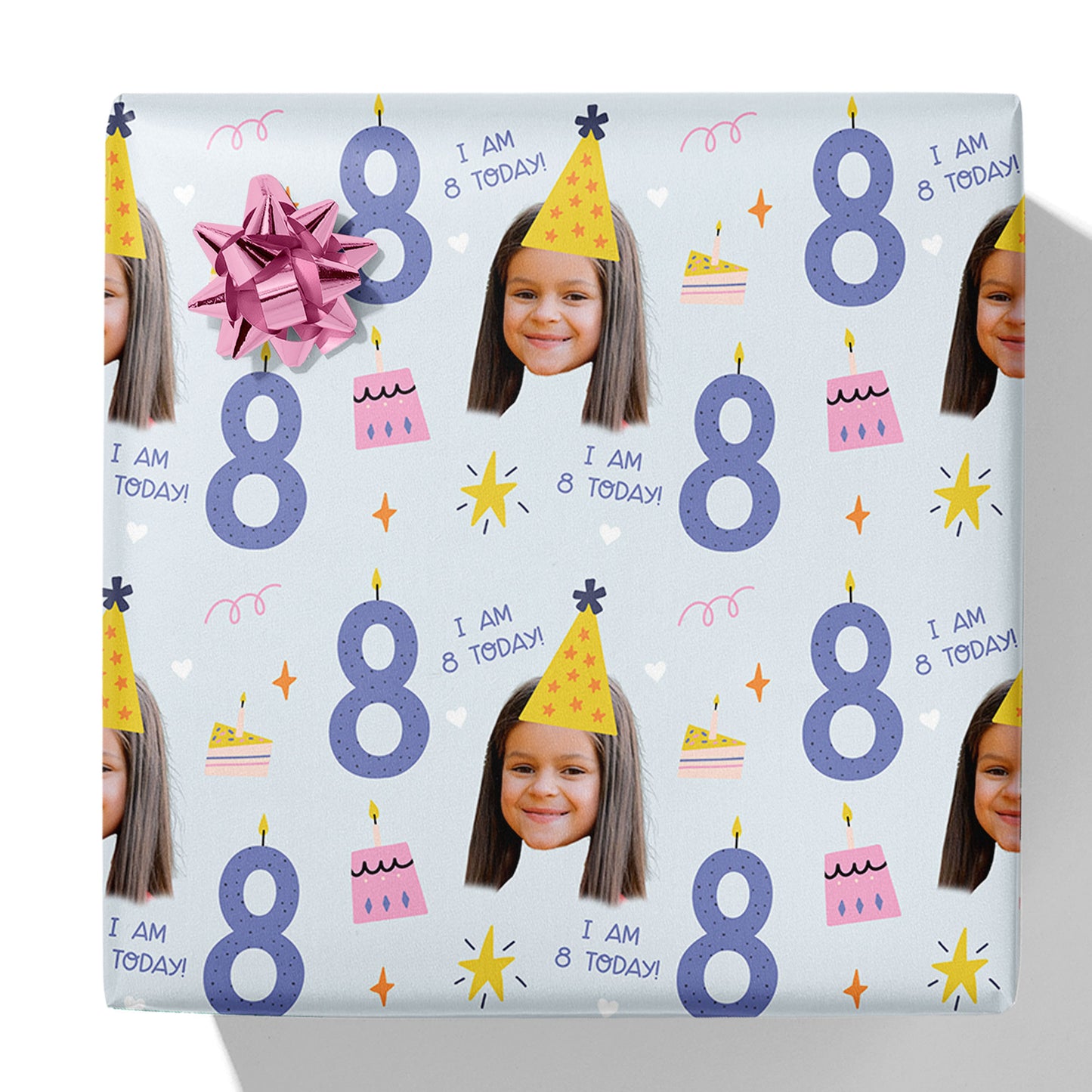 I am 1-10 Today Photo/Age Birthday Gift Wrap