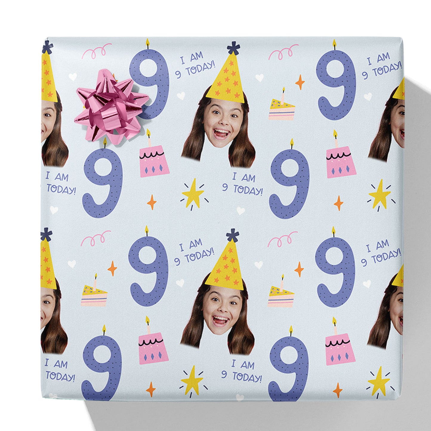 I am 1-10 Today Photo/Age Birthday Gift Wrap