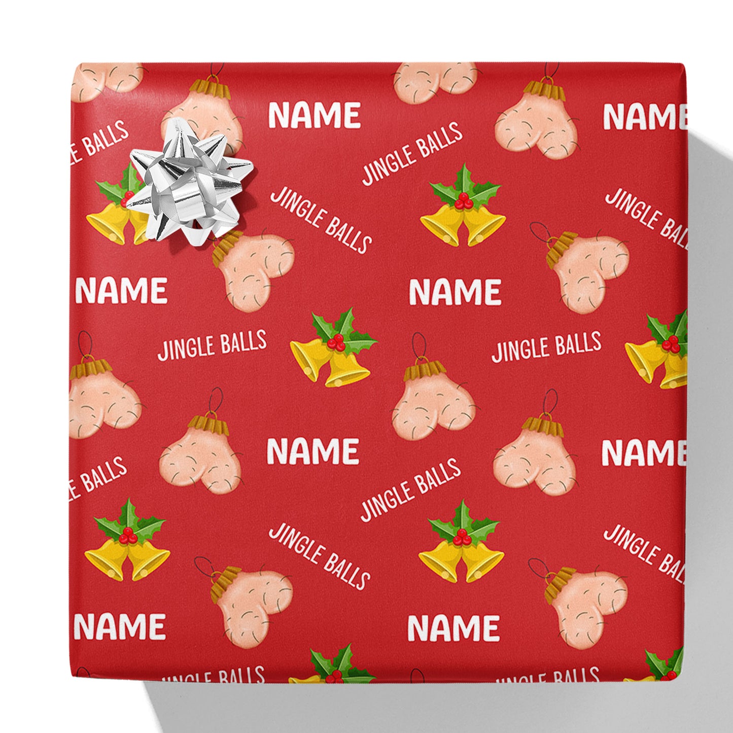 Jingle Balls Name Gift Wrap