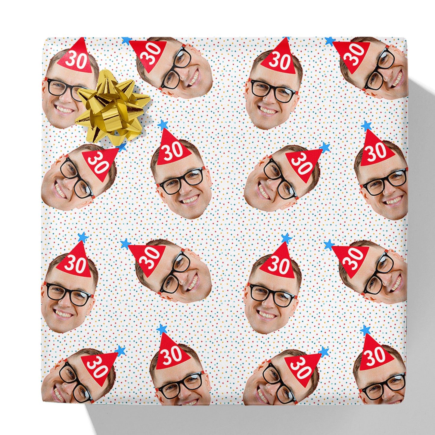 Party Hat Age Gift Wrap