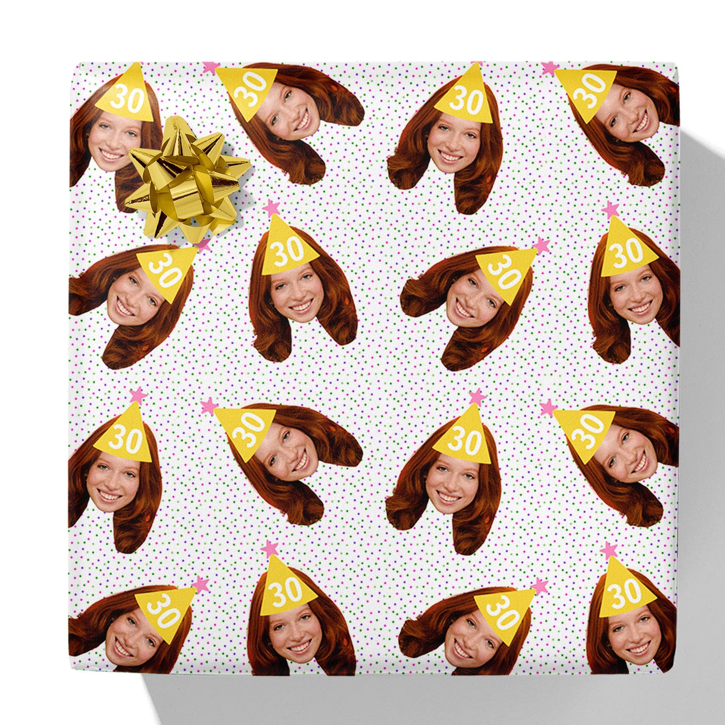 Party Hat Age Gift Wrap