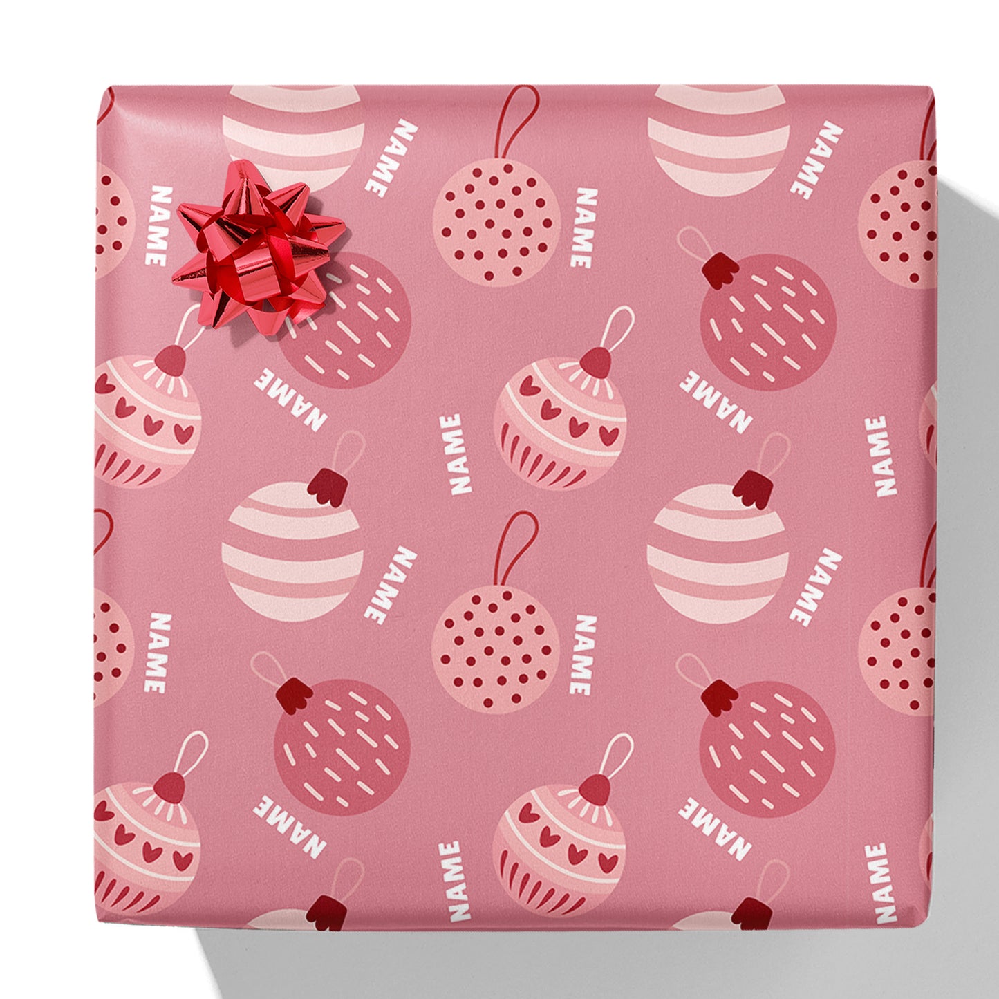 Bauble Name Gift Wrap