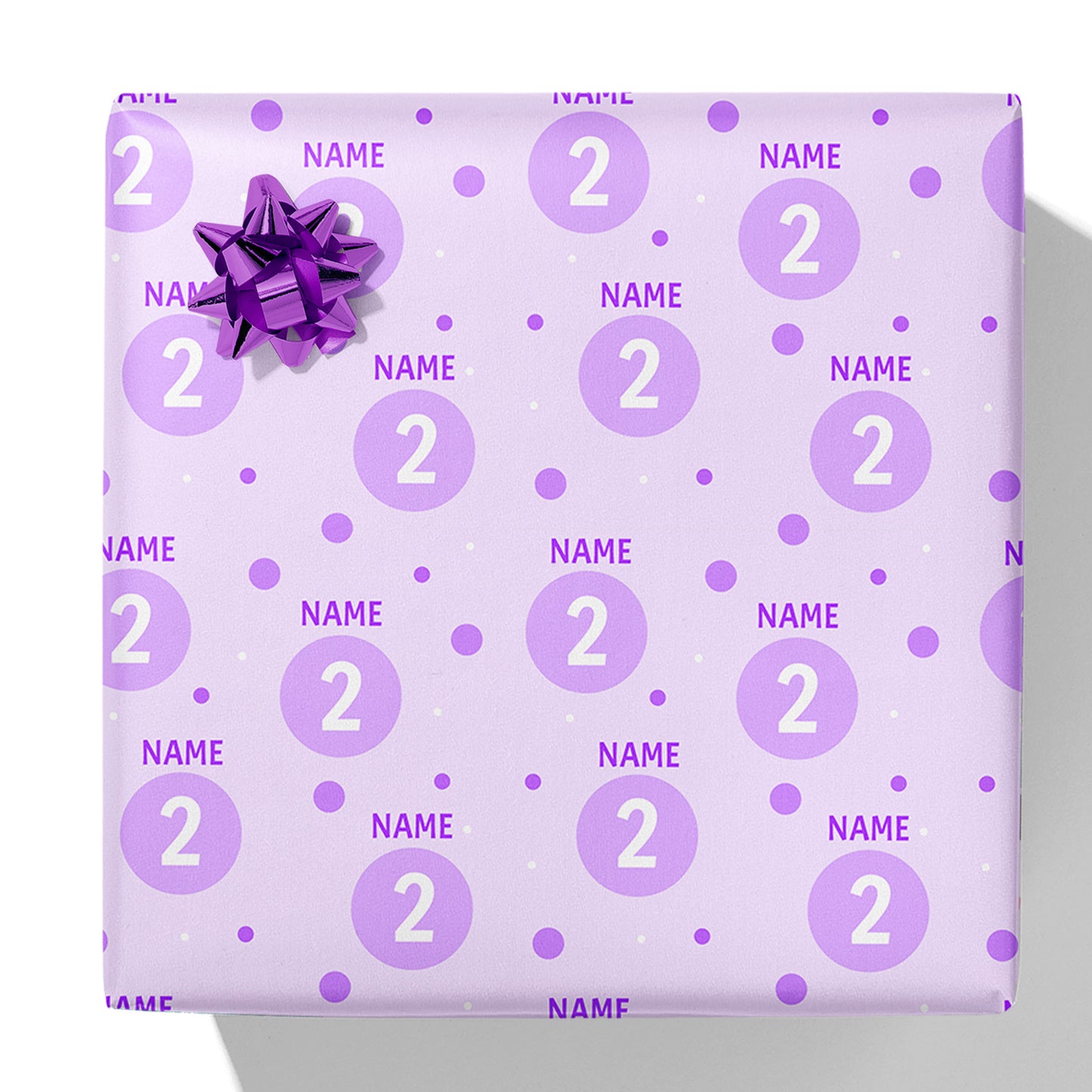 Polkadot Age and Name Gift Wrap