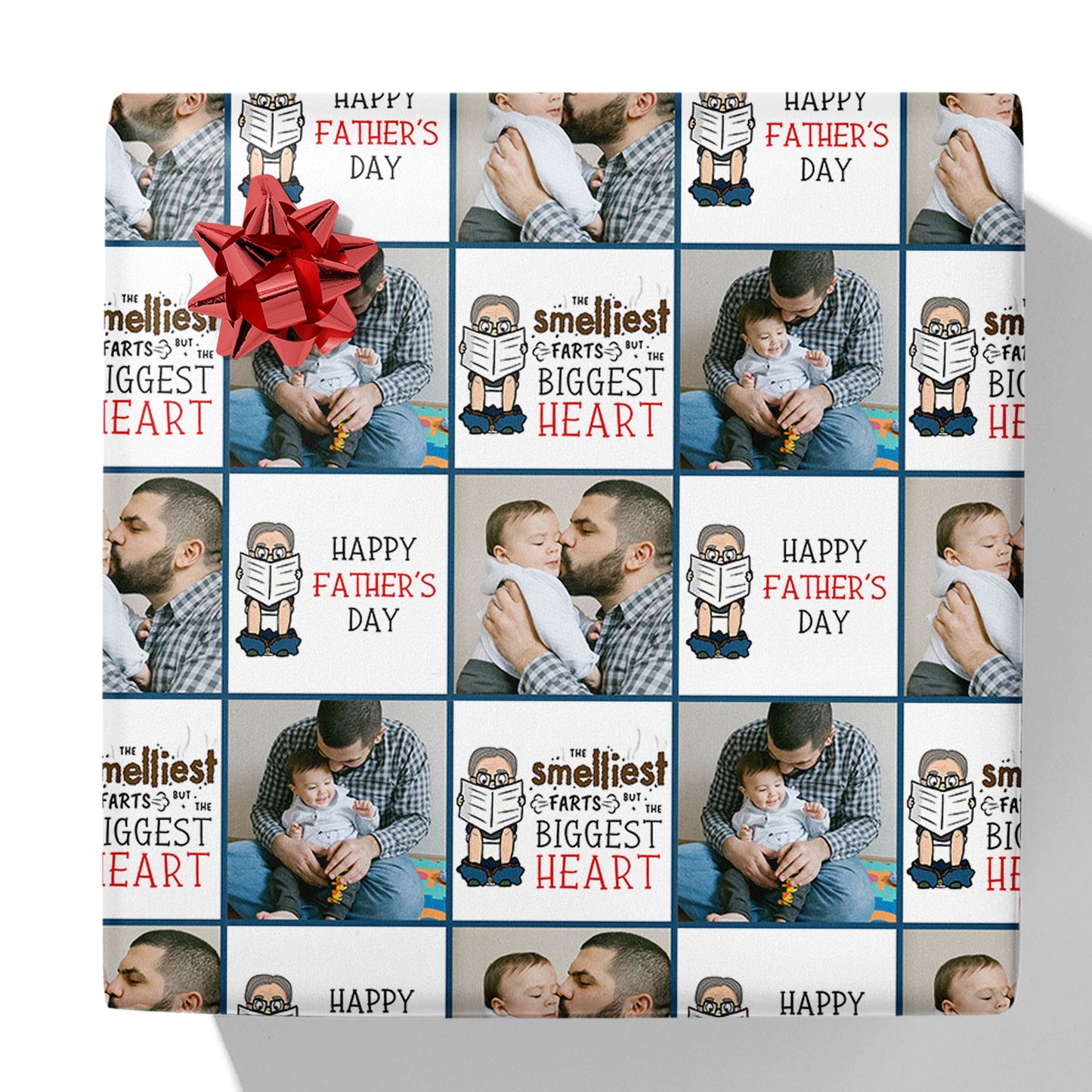 Smeltiest Farts Vatertag Foto Geschenkpapier