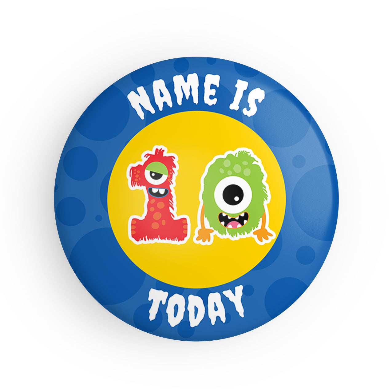 4-10 Today Monster Name Badge