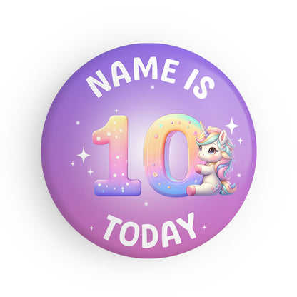 4 - 10 Unicorn Name Badge