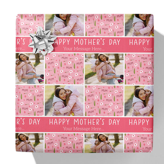 Photo and Message Mother's Day Gift Wrap
