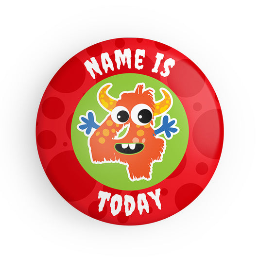 4-10 Today Monster Name Badge