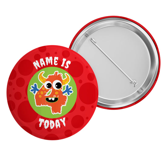 4-10 Today Monster Name Badge