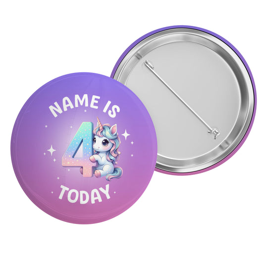 4 - 10 Unicorn Name Badge