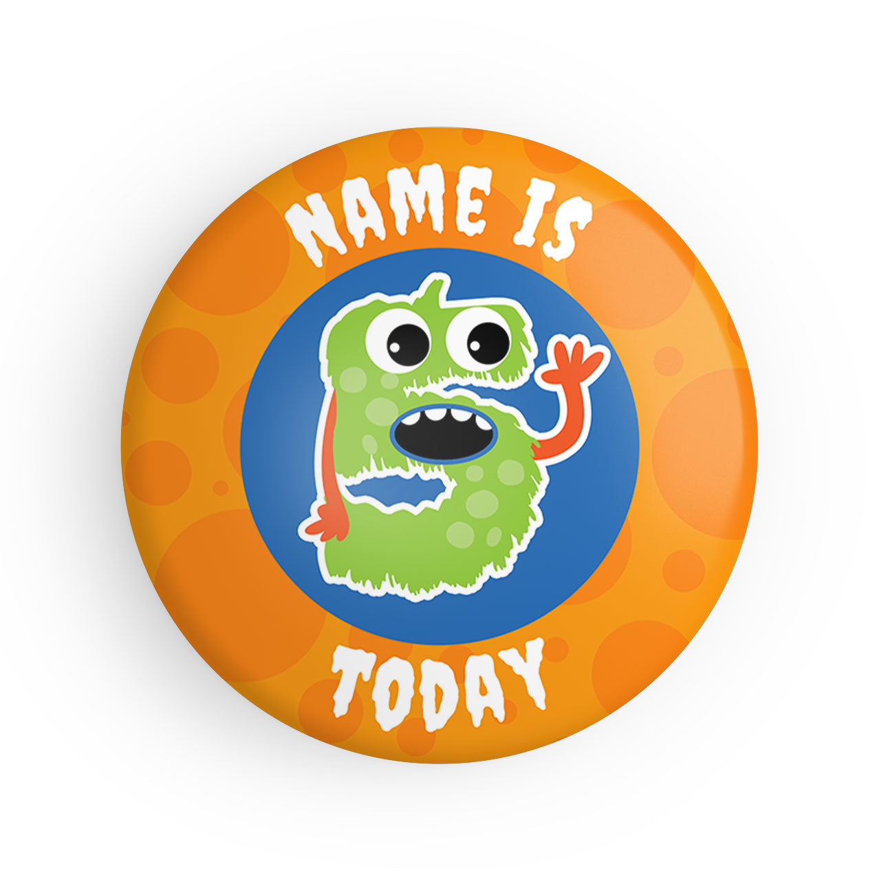 4-10 Today Monster Name Badge
