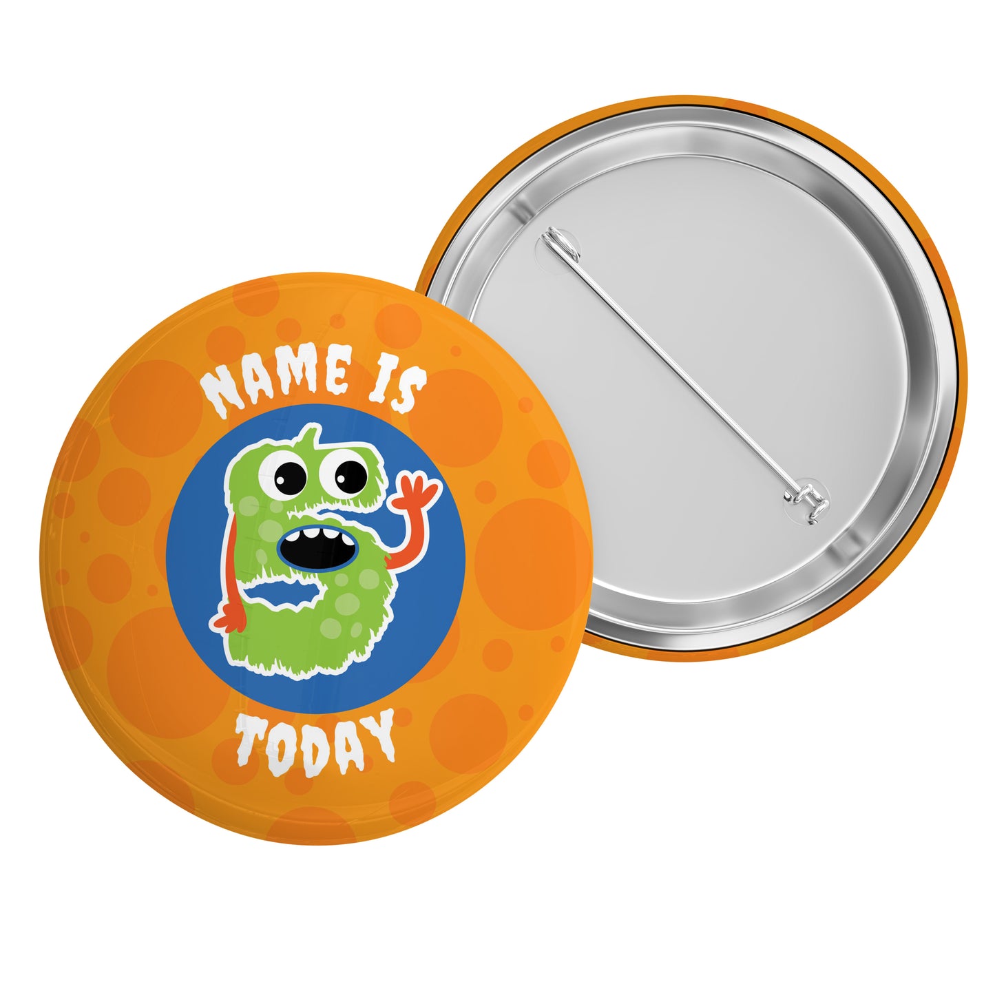 4-10 Today Monster Name Badge